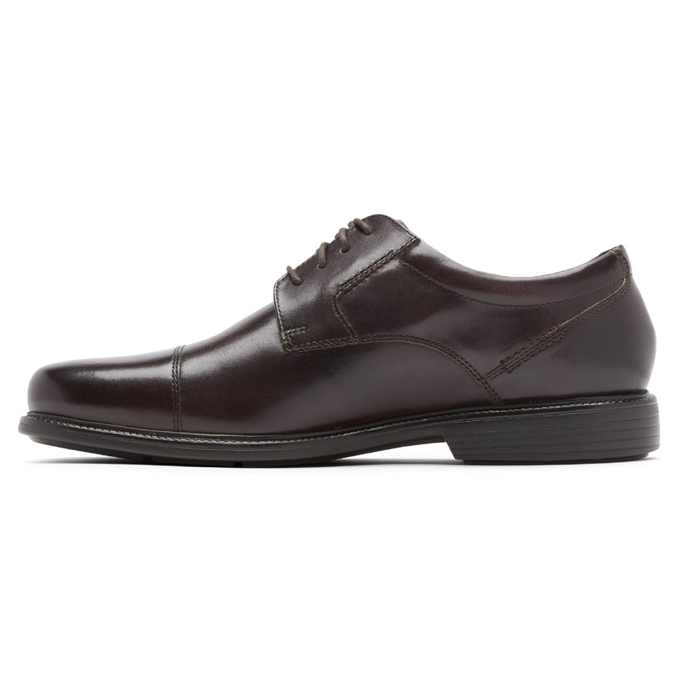 Rockport Oxfords Herre Mørke Brune - Charles Road Cap Toe - XGWU32908